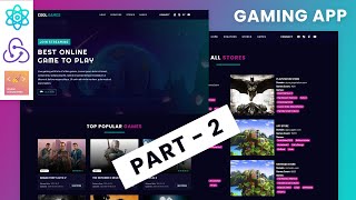 React JS Gaming Website Tutorial With RAWG Video Games API | PART 2 | React For Beginners