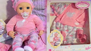 Baby Annabell Набор Deluxe Counting Sheep Распаковка Примерка Zapf Creation