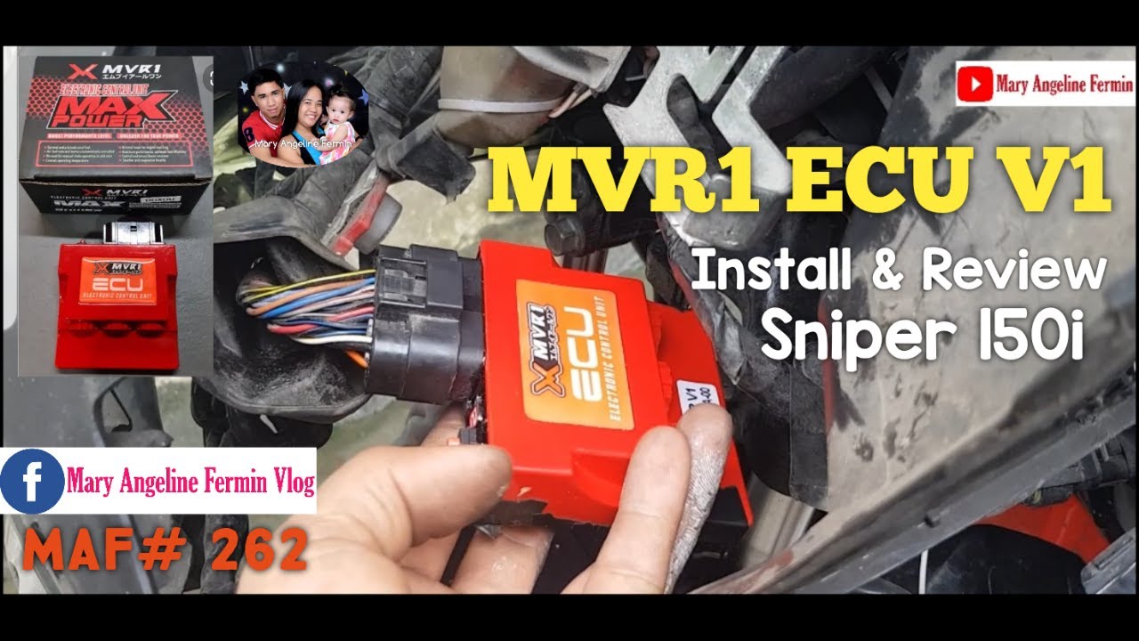 MVR1 ECU V1 Install & Review |Sniper 150i | MAF #262