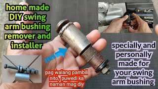 Homemade DIY swing arm bushing remover and installer, how to make