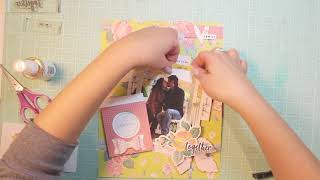 Felicity Jane Scrapbooking Process Video 8.5x11 Layout &quot;...Together...&quot;