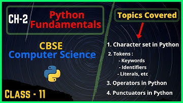 #2.1 Python Fundamentals | Tokens, Keywords, Identifiers, Literals in Python | Codipy Mohit