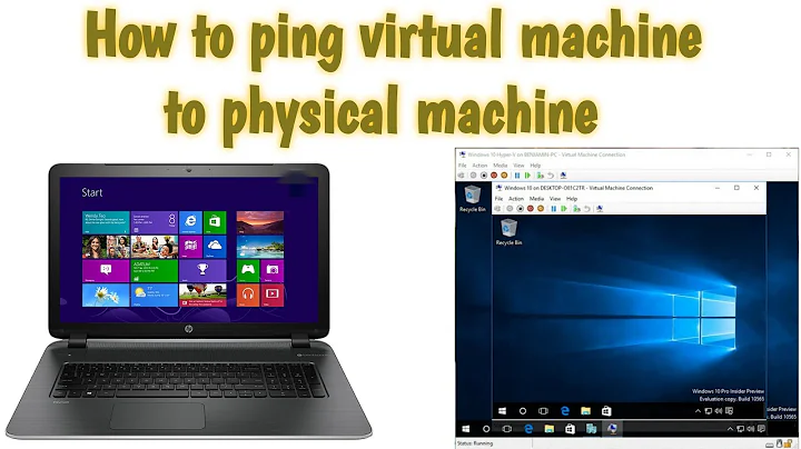 How to ping virtual machine to physical machine || How to ping virtual machine from host