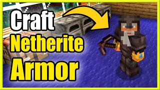How to Make Netherite Armor in Minecraft Survival (Recipe Tutorial)
