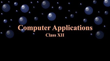 Class XII -Computer Applications - Chapter 3 -Functions (Part II)