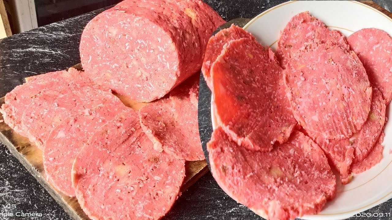 Daging ham beef vegetarian /Beef ham Vegetarian YouTube