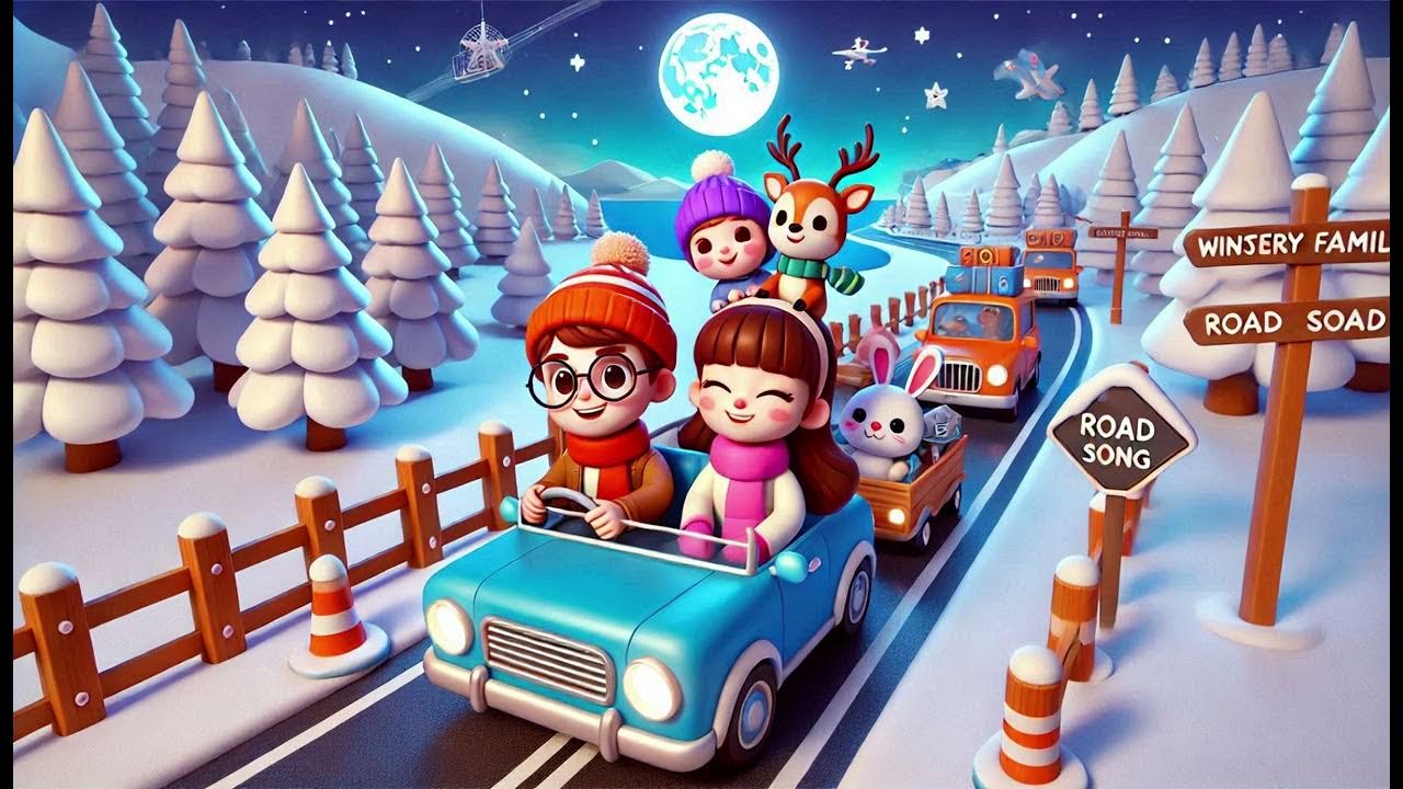 Winter Family Road Trip Song | Nursery Rhymes & Kids Songs ❄️🚗🎶 Winter Family Road Trip Song | Nursery Rhymes & Kids Songs ❄️🚗🎶