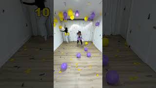 First to pop all balloons wins ? #challenge #game #kids #kidsgames #balloon #ballgame #viralshorts