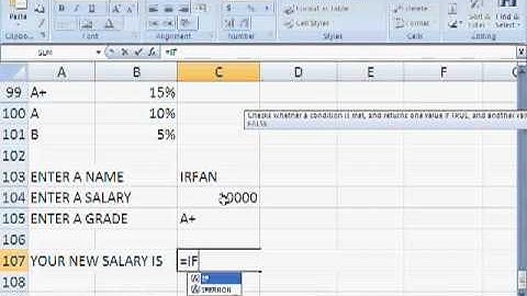 MS Excel Tutorial Urdu Part 8 By Irfan Wazir Ali