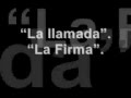 La Firma - La llamada. (Con la letra)...