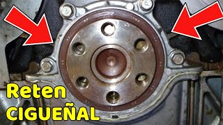 Reemplazo de RETEN trasero del CIGUEÑAL con HERRAMIENTAS SIMPLES ‼ (Replace Rear Crankshaft Seal)