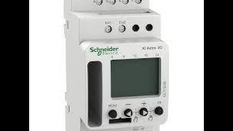 SCHNEIDER ELECTRIC DIGITAL TIMER ACTI 9 IC ASTRO 2C SMART -programmable timer review and setting.