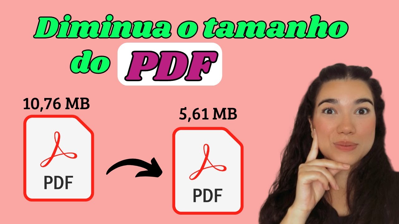 Como diminuir o tamanho do PDF | Comprimir PDF | Online e Gratuito