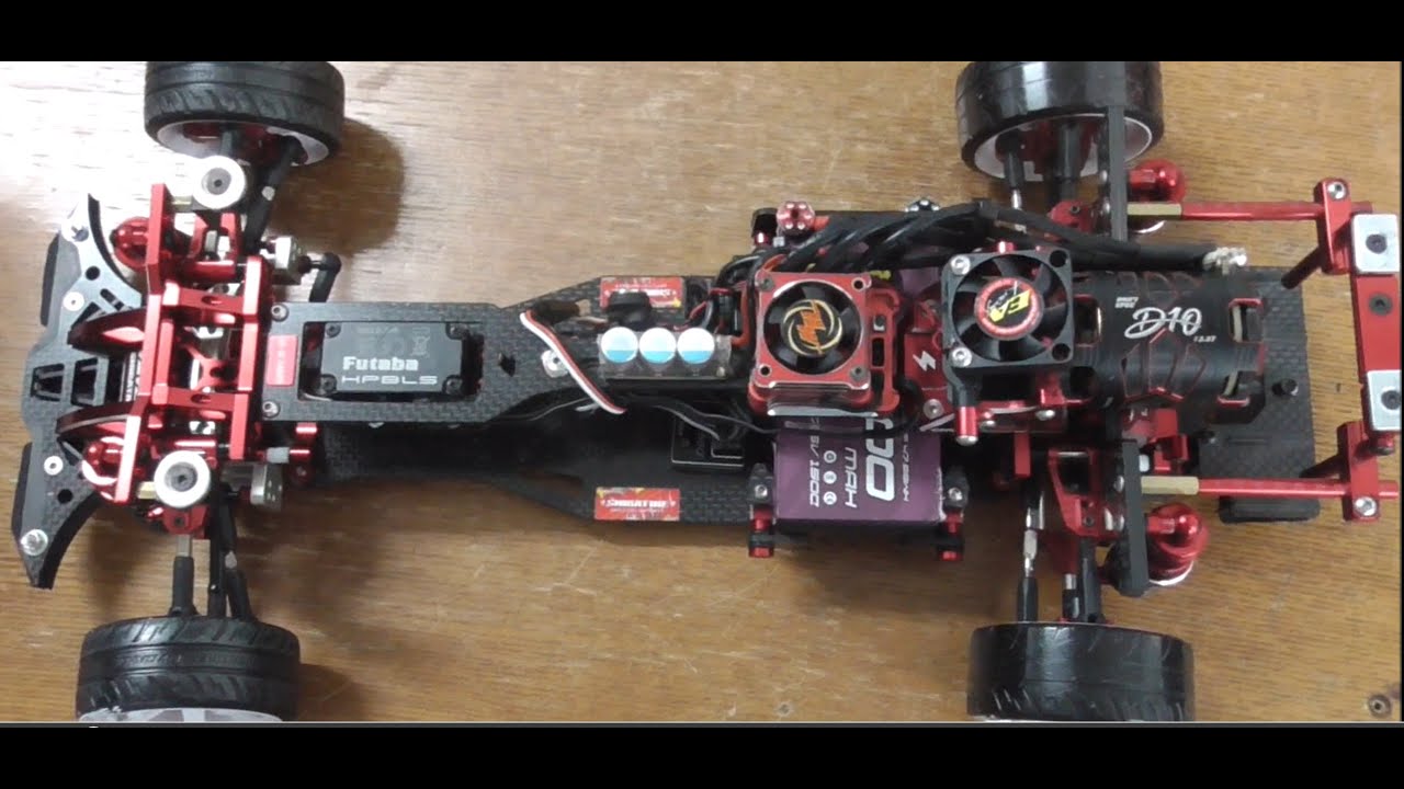 Mさん NEWシャーシ　GRK5-Rリアモーター仕様　モーター反転搭載&　走行動画RWD DRIFT RC