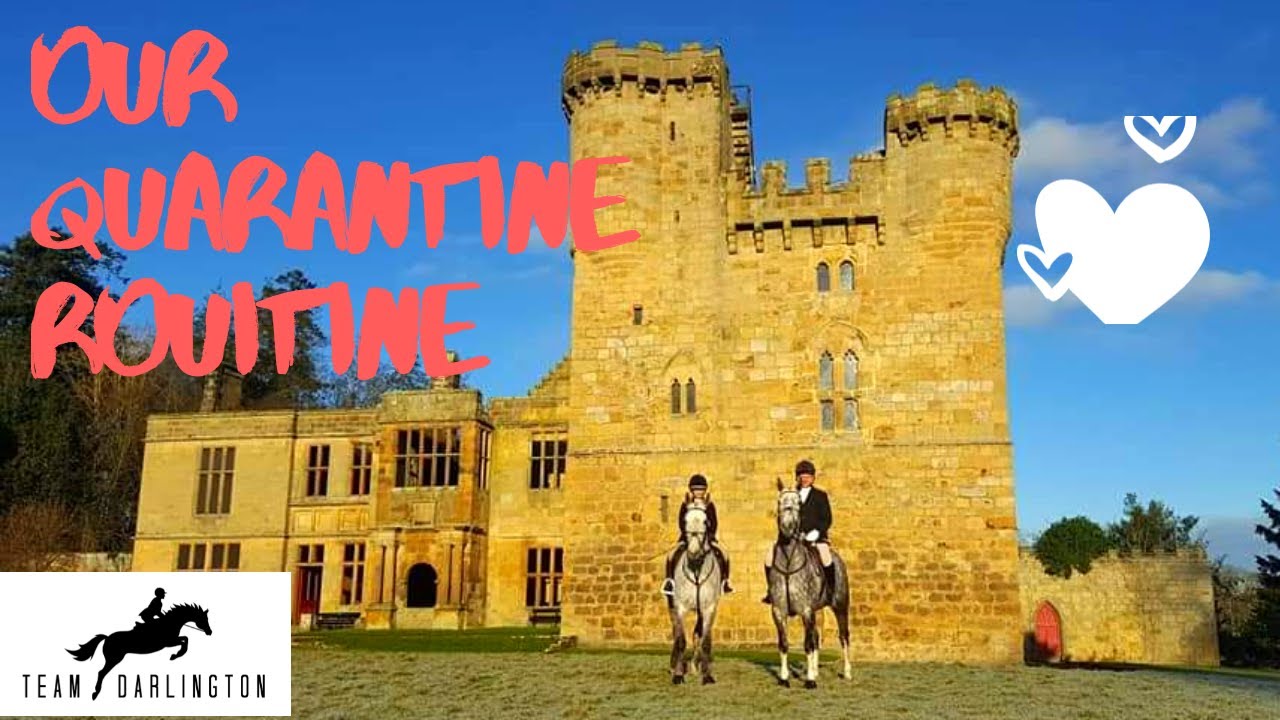 TEAM DARLINGTON || Our Quarantine Routine || School the horses with me!