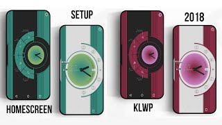 Amazing Android Homescreen Setup With KLWP 2018!!