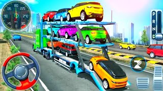 Crazy Car Transport Truck Simulator - Multi Car Transport 3D Vehicles Game - Android Gameplay screenshot 4