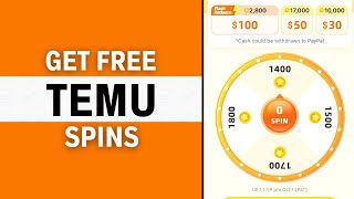 HOW TO GET SPINS ON TEMU NO BS! (FULL GUIDE)