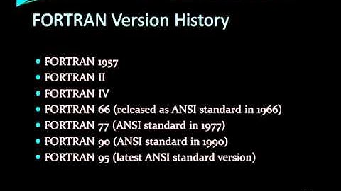 Fortran Vs Algol Video - Part 1
