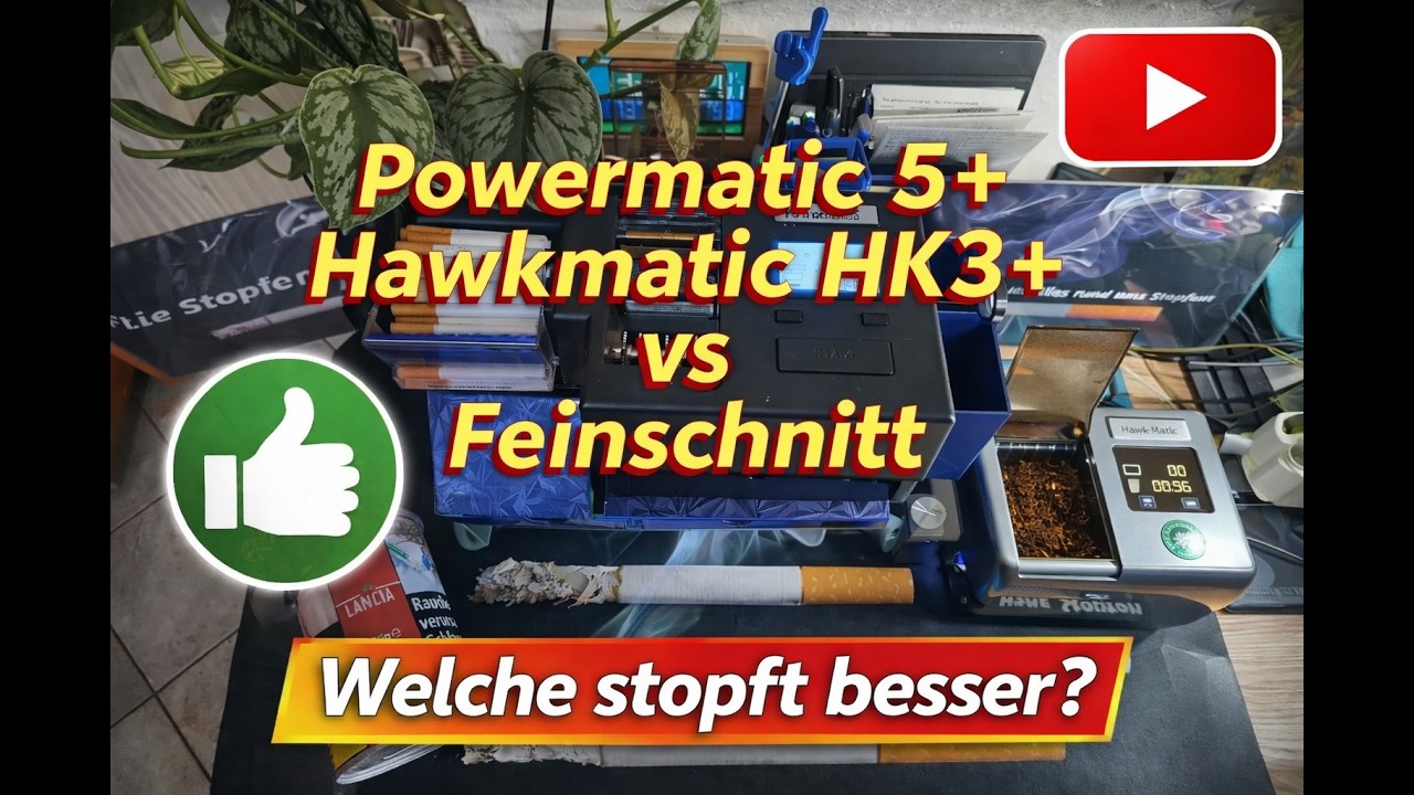 Powermatic 5+ und Hawkmatic 3+ ....vs Feinschnitt - Powermatic 5+ and Hawkmatic 3+ ....vs fine cut