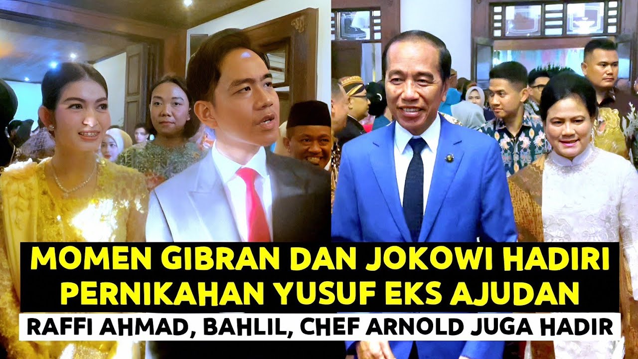 Momen Gibran & Jokowi Kejutkan Tamu Hadiri Pernikahan Yusuf Eks Ajudan Gibran Semasa Wali Kota Solo