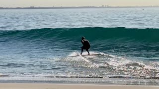 Pro Skimboarders Attempt to Ride Malibu Surf Spot