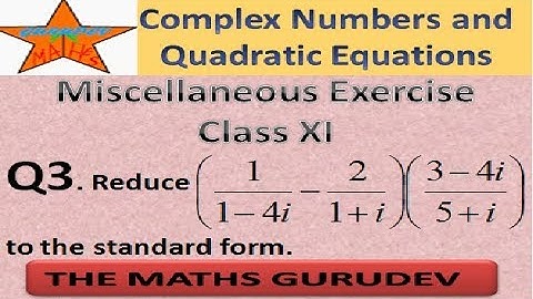 Question 3, Miscellaneous Exercise, Chapter 5, Class 11, Complex Numbers and Quadratic equations,