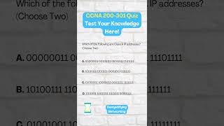 CCNA Quiz 41:Class A IP Address binary #ccna #learning #cisco #ccnaroutingandswitching #shorts