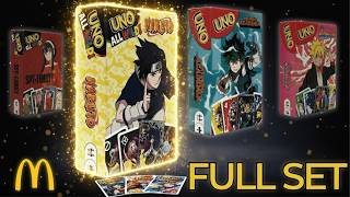 Opening the FULL McDonald s UNO Anime Set