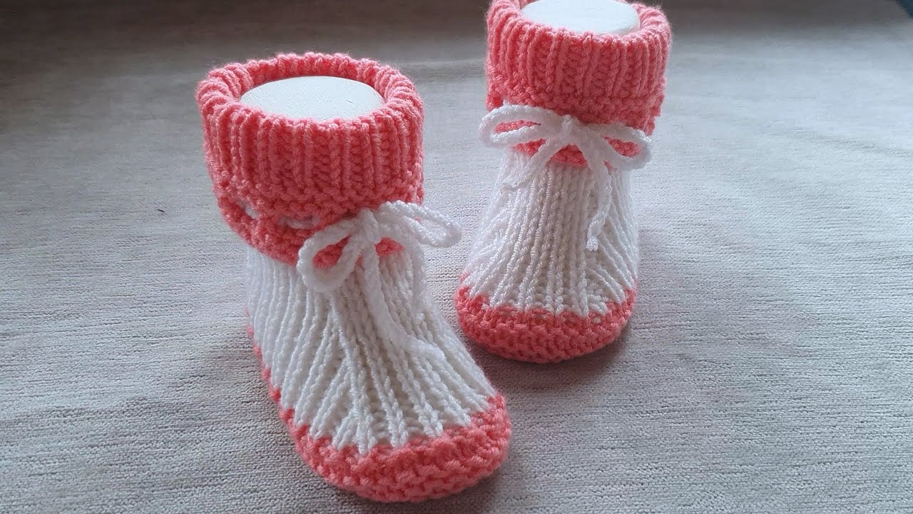 Еще одни не сложные пинетки / На возраст 6-9  мес