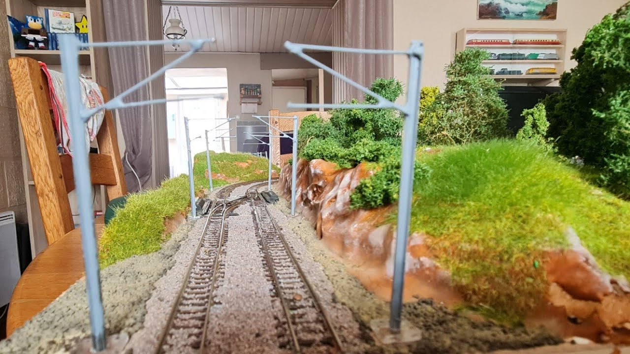 fabrication facile de poteaux catenaire à l'échelle N  #train électrique #modelisme ferroviaire