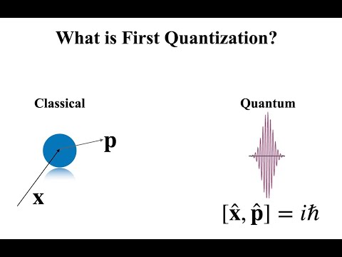 First Quantization: Moving from Classical to Quantum Mechanics