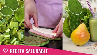 DESAYUNOS para Diabetes, Dietas, Hígado Graso, Colesterol, SALUDABLES con nopales.