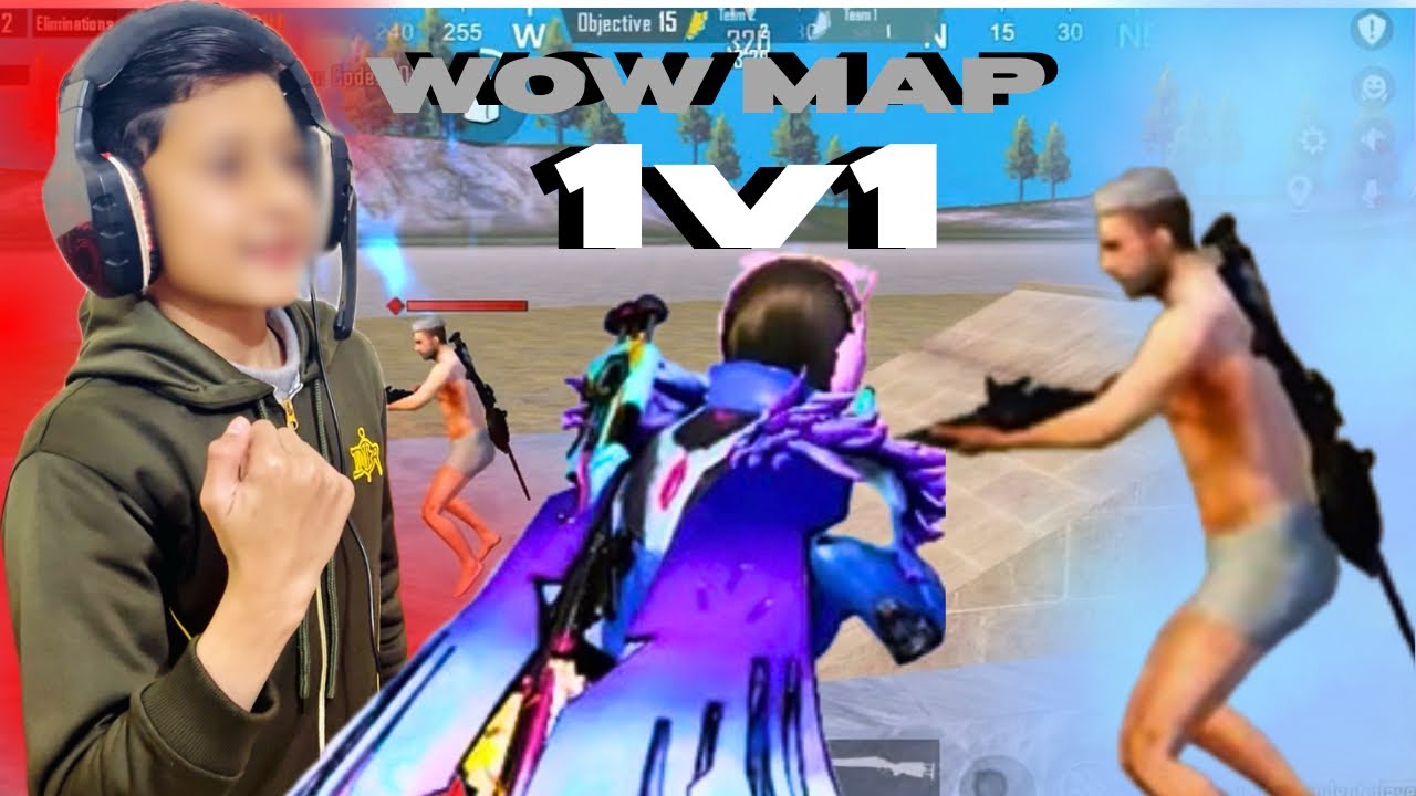 WOW MAP M24 1v1 But Funny 🤣 | PUBG MOBILE 