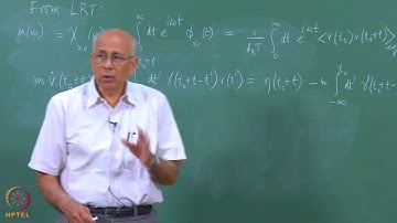 Mod-01 Lec-21 The generalized Langevin equation (Part 2)