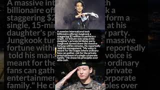 What Happened When Jungkook Turned Down A Private Birthday Performance.