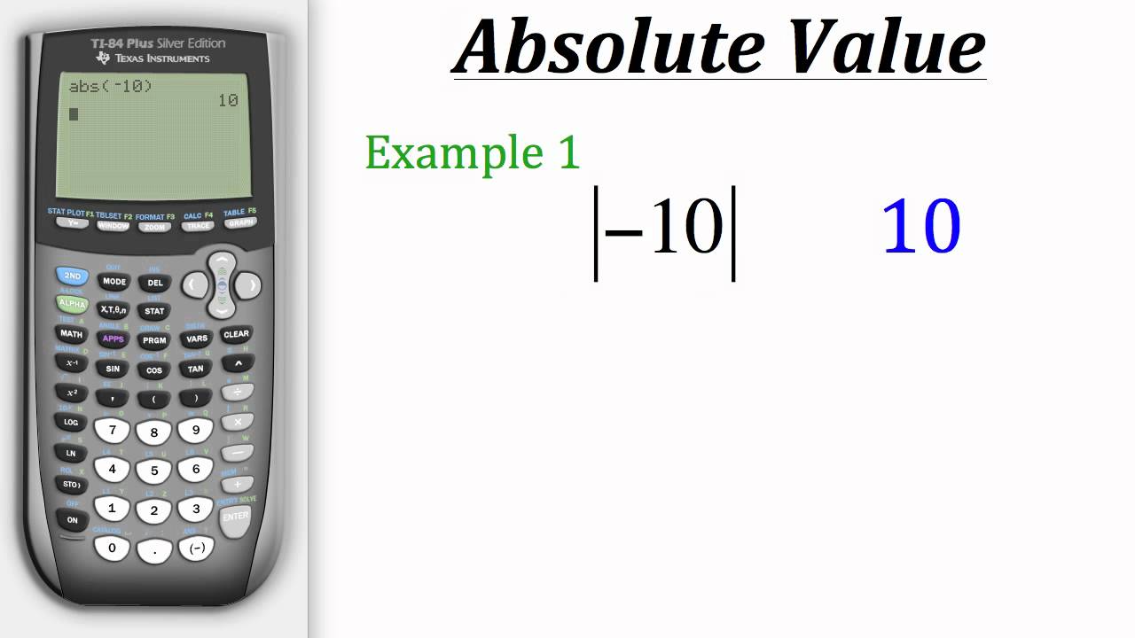 How to write absolute value on mathway free