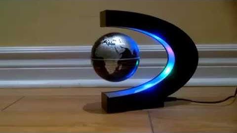 C Shape Magnetic Levitation Floating Globe World Map