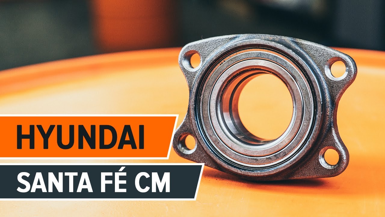 How to change Front wheel bearing on HYUNDAI SANTA FÉ CM TUTORIAL