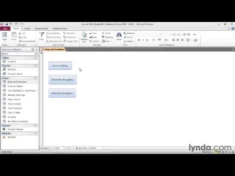 6. Manipulating Database Objects Using DoCmd_7.beep