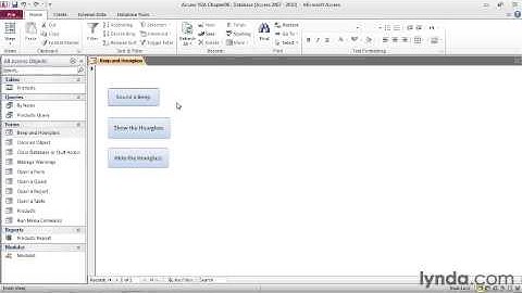 6. Manipulating Database Objects Using DoCmd_7.beep