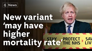 Covid-19: UK PM says new variant may be associated with higher mortality