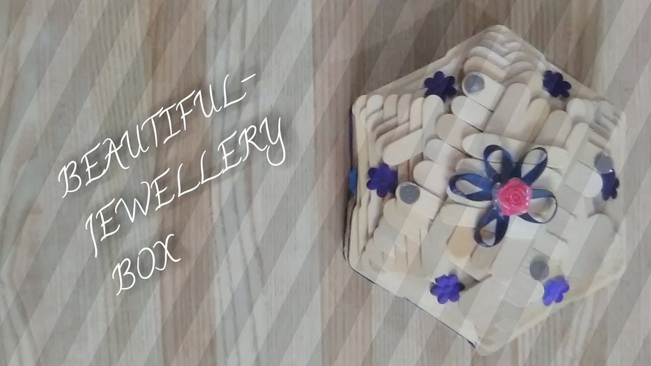 how to make jewelry box with ice cream sticks/jewelry box/icecream