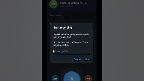 How to Start, record and share a Livestream on Telegram