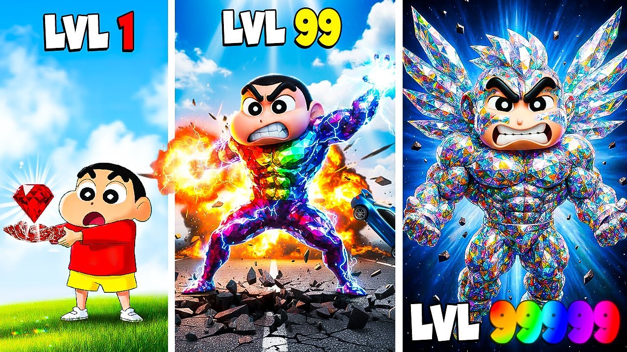 🤣Upgrading to DIAMOND SHINCHAN in GTA 5!