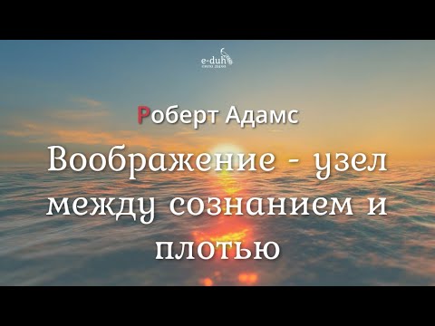 Видео: Роберт Адамс - Воображение - узел между сознанием и плотью [Nikosho]