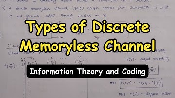 Type of Channels - Lossless, Deterministic, Noiseless, Binary Symmetric Channels