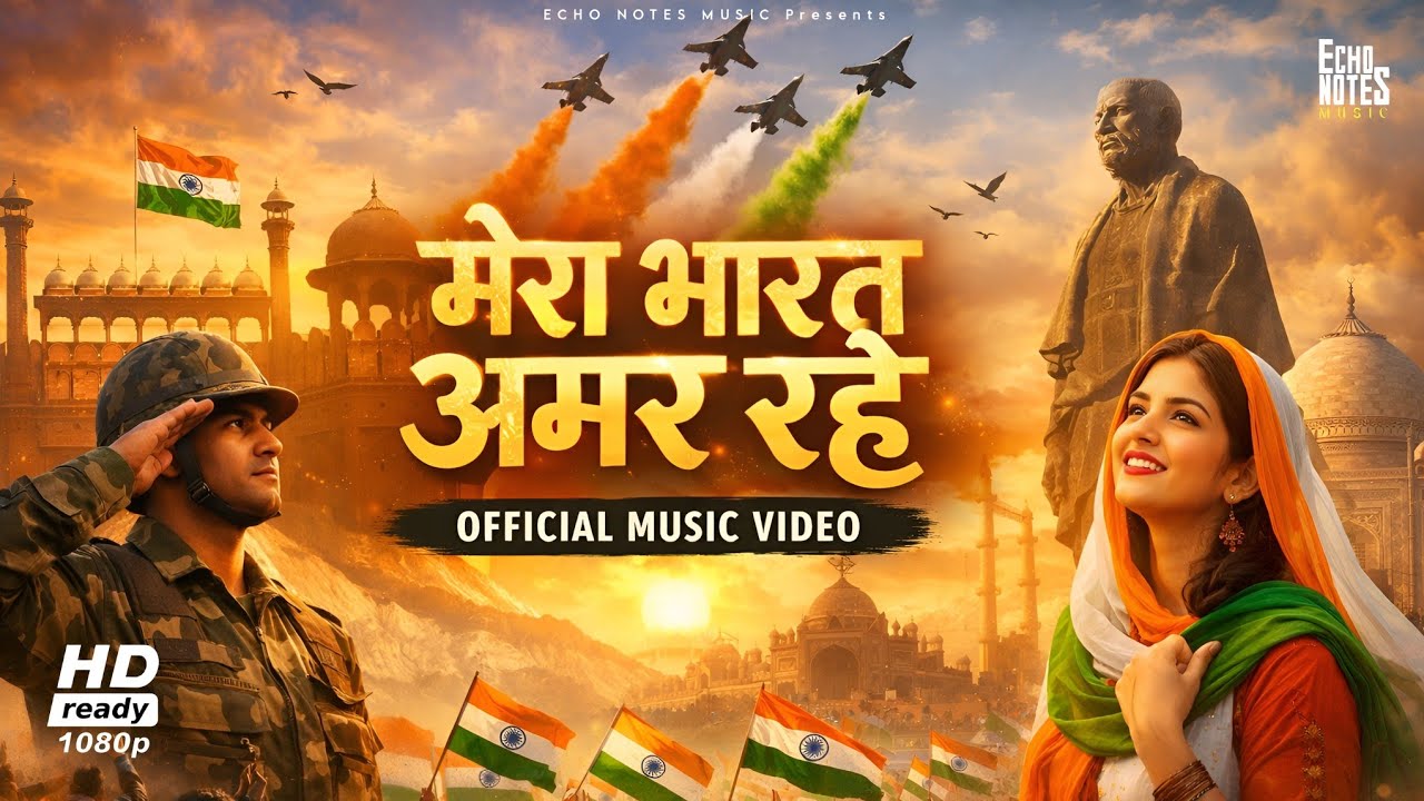 Mera Bharat Amar Rahe | Official Music Video | Republic day Special ...