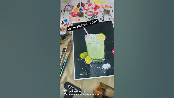 Celebrate Margarita Day with a Margarita Painting #painting  #beginnerpainting #art #beginnerpainter