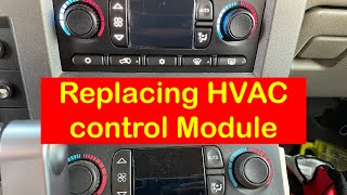 HOW TO REPLACE HVAC CONTROL MODULE ON A HUMMER H2